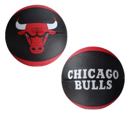 (Mis 1) Mini Ball NBA Basket CHICAGO BULLS (Rosso-Nero)…x50